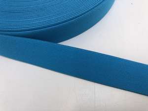 Blød elastik - velegnet til undertøj, 2,5 cm - ensfarvet, turkis